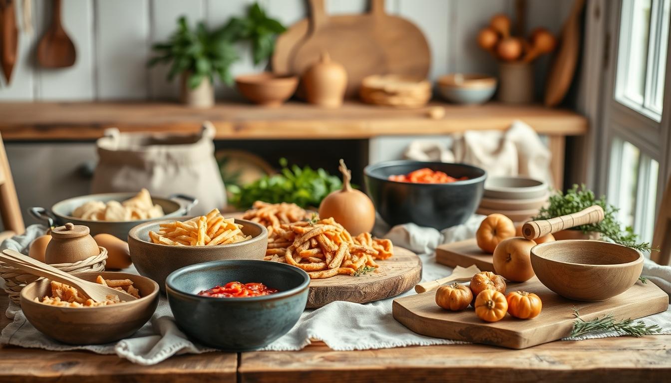Home cook preparing ingredients in the kitchen